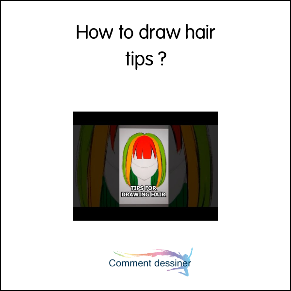 How to draw hair tips